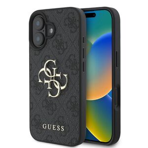 Husa pentru  iPhone 16 Guess - Hardcase 4G Series - negru denim