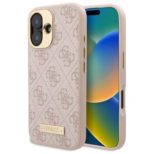 Husa pentru  iPhone 16 Plus cu MagSafe Guess - Hardcase 4G Series - roz neo