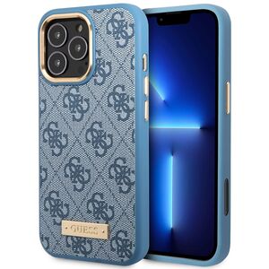Husa pentru  iPhone 16 Pro Max cu MagSafe Guess - Hardcase 4G Series - albastru inchis