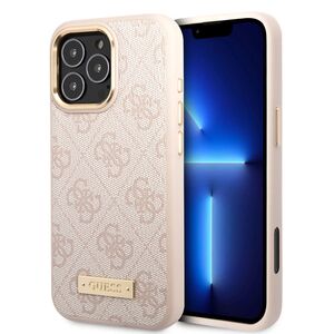 Husa pentru  iPhone 16 Pro Max cu MagSafe Guess - Hardcase 4G Series - roz