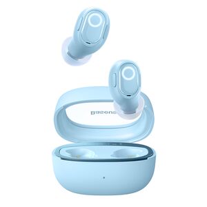 Casti Wireless Baseus Earbuds WM02+ True Wireless Stereo, Bluetooth V5.3, Smart Display - Albastru