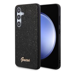Husa pentru  Samsung Galaxy S24+ Plus Guess - Glitter Fixed - negru
