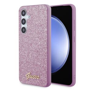 Husa pentru  Samsung Galaxy S24 Guess - Glitter Fixed - mov
