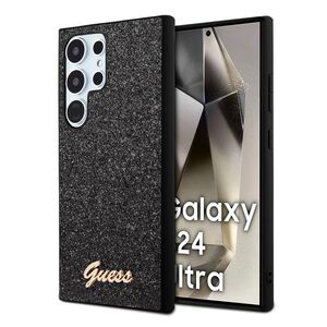 Husa pentru  Samsung Galaxy S24 Ultra Guess - Glitter Fixed - negru