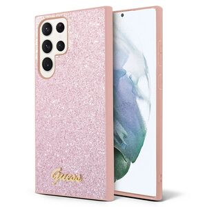 Husa pentru  Samsung Galaxy S24 Ultra Guess - Glitter Fixed - roz