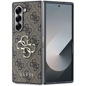 Husa pentru  Samsung Galaxy Z Fold 6 Guess - Leather 4G Triangle Strass - maro