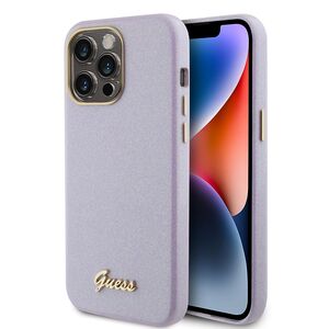 Husa pentru  iPhone 15 Pro Max Guess - Glitter Fixed - mov