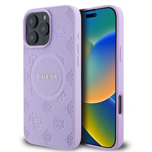 Husa pentru cu  iPhone 16 Pro MagSafe Guess - Saffiano - mov