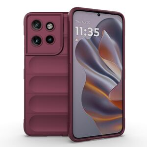 Husa pentru  Motorola Edge 50 Neo Liquid Silicone, Microfibre Lining, Non-Slip Airbag Design, bordeaux