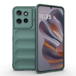 Husa pentru  Motorola Edge 50 Neo Liquid Silicone, Microfibre Lining, Non-Slip Airbag Design, verde