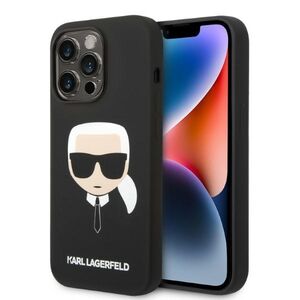 Husa pentru  iPhone 14 Pro  Karl Lagerfeld - Silicone MagSafe - negru denim