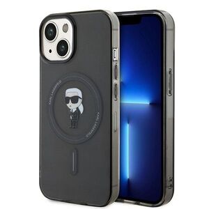 Husa pentru  iPhone 15 Karl Lagerfeld - IML MagSafe - negru denim