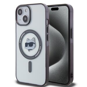 Husa pentru  iPhone 15 Karl Lagerfeld - IML MagSafe - negru