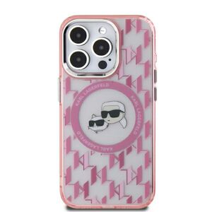 Husa pentru  iPhone 15 Karl Lagerfeld - IML MagSafe - roz pudrat