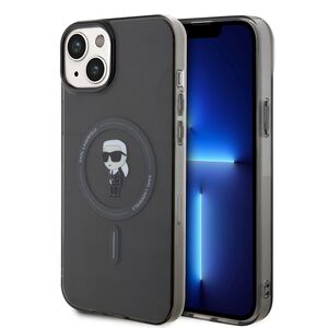 Husa pentru  iPhone 15 Plus Karl Lagerfeld - IML MagSafe - negru denim