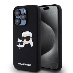 Husa pentru  iPhone 15 Pro Karl Lagerfeld - Silicone MagSafe - kaki