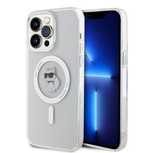 Husa pentru  iPhone 15 Pro Max Karl Lagerfeld - IML MagSafe - alb