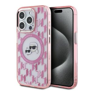 Husa pentru  iPhone 15 Pro Max Karl Lagerfeld - IML MagSafe - roz