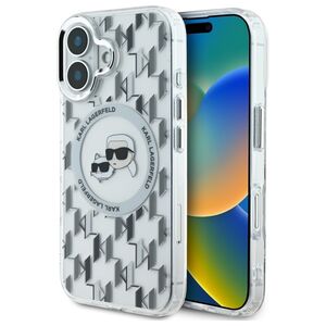Husa pentru  iPhone 16 Karl Lagerfeld - IML MagSafe - transparent