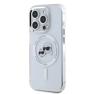 Husa pentru  iPhone 16 Pro Max Karl Lagerfeld - IML MagSafe - alb arctic
