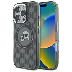 Husa pentru  iPhone 16 Pro Max Karl Lagerfeld - IML MagSafe - gri inchis