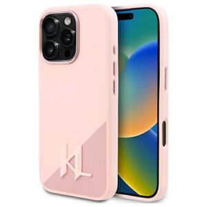 Husa pentru  iPhone 16 Pro Max Karl Lagerfeld - Silicone MagSafe - roz