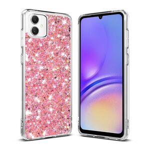 Husa pentru  Samsung Galaxy A06 cu sclipici Liquid Crystal Glitter, roz