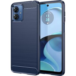 Husa pentru Motorola Moto G55 Carbon Liquid Silicone, albastru