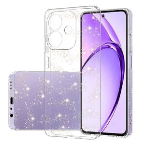 Husa pentru  Oppo A40 cu sclipici Liquid Crystal Glitter, transparent