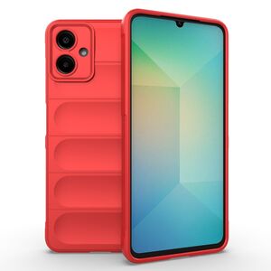 Husa pentru  Samsung Galaxy A06 Liquid Silicone, Microfibre Lining, Non-Slip Airbag Design, rosu
