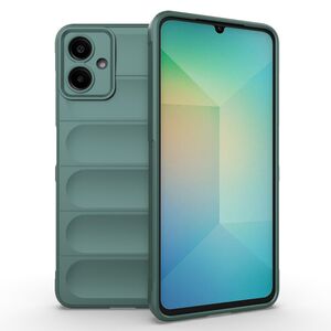Husa pentru  Samsung Galaxy A06 Liquid Silicone, Microfibre Lining, Non-Slip Airbag Design, verde