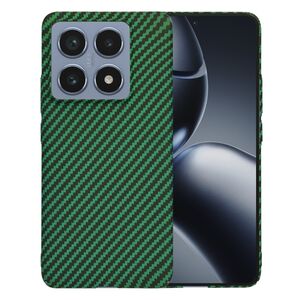 Husa pentru  Xiaomi 14T Pro CarbonFiber UltraSlim, Lightweight, verde