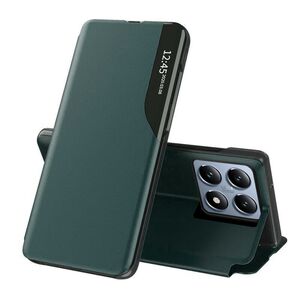 Husa pentru  Xiaomi 14T Pro tip carte, Smart View, verde
