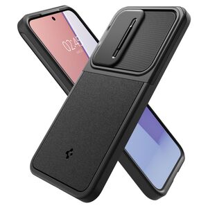 Husa premium pentru  Samsung Galaxy S24 FE Spigen - Optik Armor - Negru