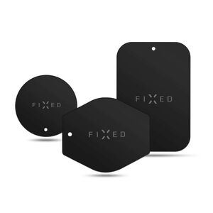 Placute metalice pentru suport magnetic telefon Fixed, FIXIC-PL-BK