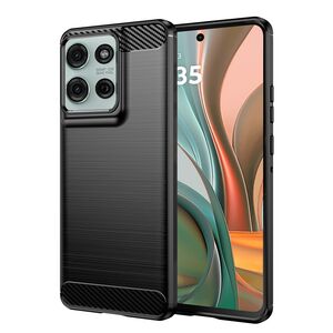 Husa pentru Motorola Moto G75 Carbon Liquid Silicone, negru