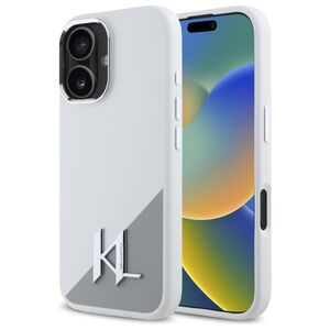 Husa premium pentru  iPhone 16 Karl Lagerfeld superior quality - Gri