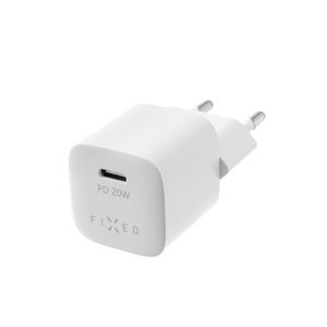 Mini incarcator de priza Type-C Fixed, PD 20W, FIXC20M-C-WH, alb