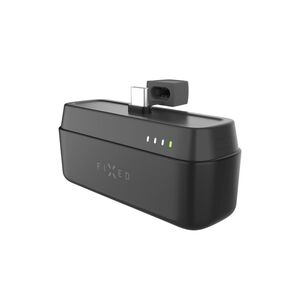 Baterie externa USB-C Fixed, PD 20W, 5000mAh, negru, FIXZEN-5PL-BK
