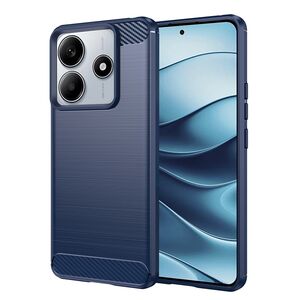 Husa pentru Xiaomi Redmi Note 14 5G Carbon Liquid Silicone, albastru