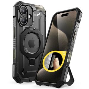 Husa iPhone 16 Plus Supcase Unicorn Beetle Defender, negru