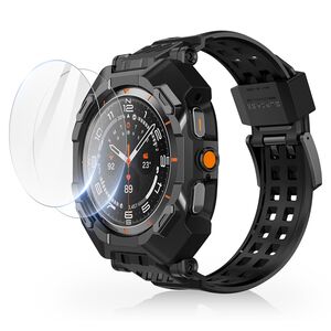 [Pachet husa + folie + curea] Samsung Galaxy Watch Ultra 47mm Supcase Unicorn Beetle Pro, negru