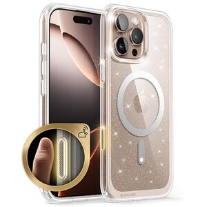 Husa iPhone 16 Supcase Unicorn Beetle Slim Clear MagSafe, roz