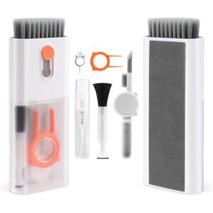Set de Curățare Multifuncțional 10 in 1 pentru Tastatură, Căști, Airpods, Cameră, Computer, Telefon și Laptop, alb