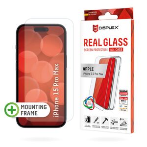 [Folie sticla + husa] premium iPhone 16 Pro Max Displex Real Glass, transparenta