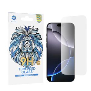 Folie sticla iPhone 16 Pro Max Lito 9H Tempered Glass, transparenta