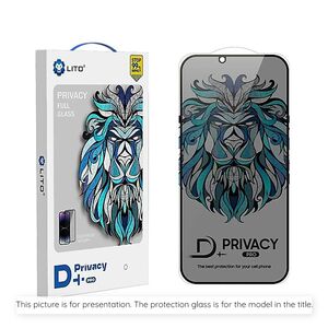 Folie sticla iPhone 16 Pro Max Lito D+ Pro Privacy, negru