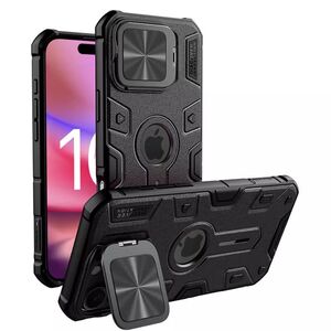Husa iPhone 16 Pro Max Nillkin CamShield Armor Prop Magnetic, negru