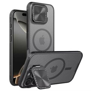Husa iPhone 16 Pro Max Nillkin CamShield Prop Magnetic, negru/transparenta