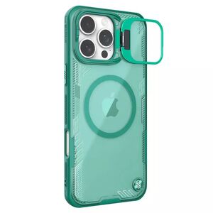 Husa iPhone 16 Pro Max Nillkin Iceblade Prop Magnetic, cu decupaj camera, verde